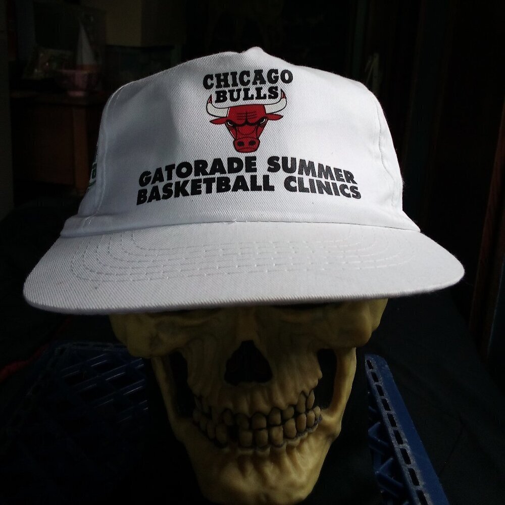 Deadstock Vintage Gatorade Chicago Bulls Summer Basketball Clinics Hat Cap